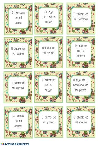 Parentescos familiares