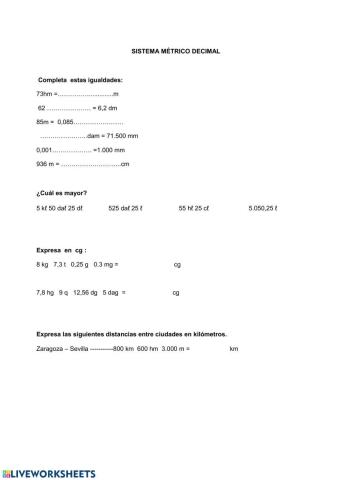 Sistema metrico decimal