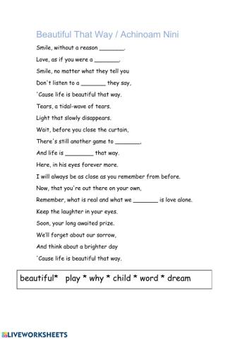 Beautiful that way - Noa