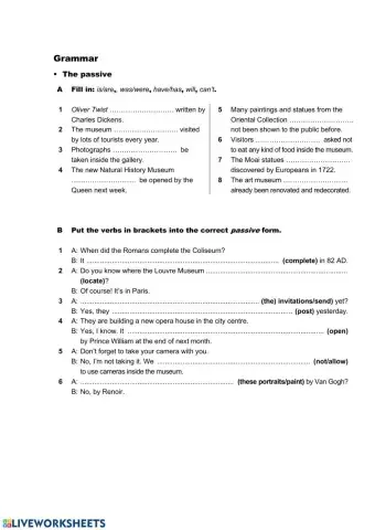 Test  The Passive Voice