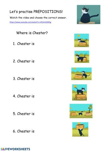 Prepositions of place