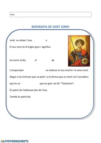 Biografia de Sant Jordi