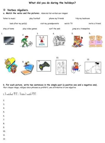 What did you do during the holidays?