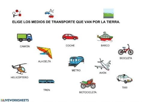 Medios de transporte terrestres
