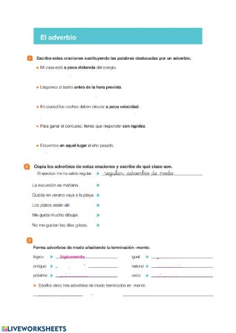 El adverbio