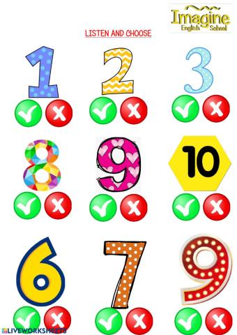 Click on the number and listen. Yes o no?