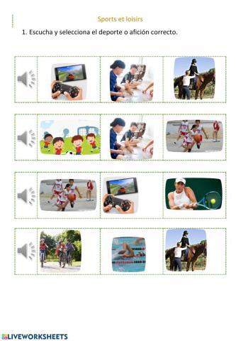 Les sports et les loisirs