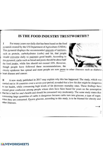 Is The Food Industry Trustworthy?