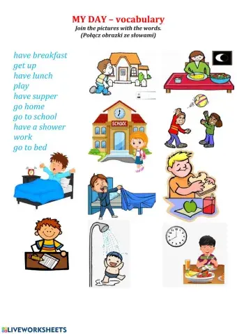 My day - vacabulary