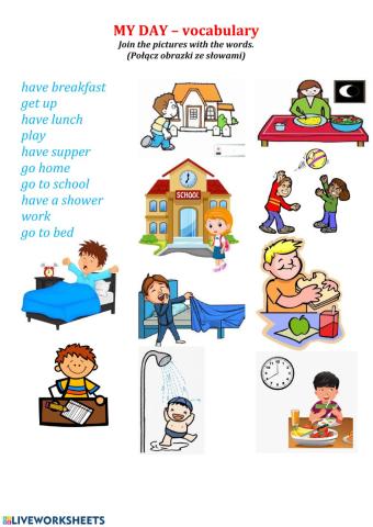 My day - vacabulary