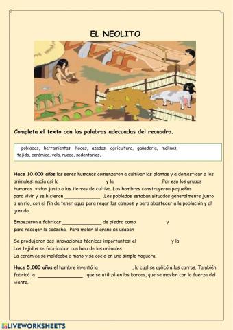 El neolítico comprensión