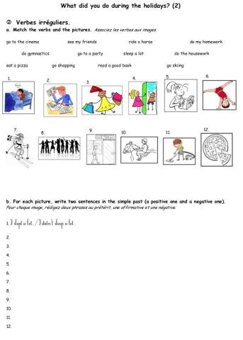 What did you do during the holidays? (2)