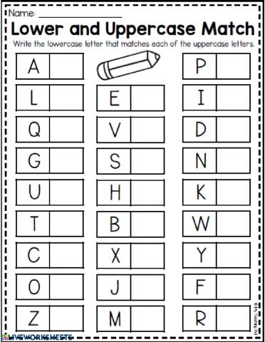 Lower and Uppercase Match