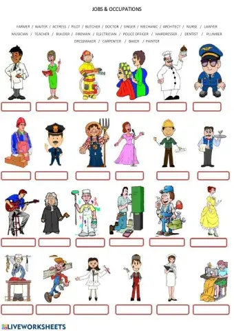 Jobs and occupations