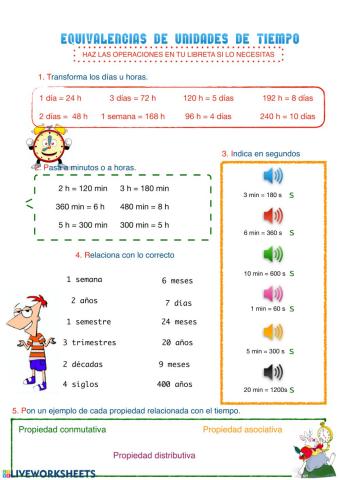 Equivalencia de tiempo