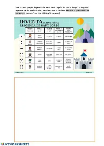 Inventa la teva pròpia llegenda de Sant Jordi