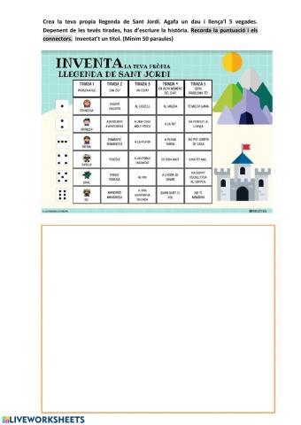 Inventa la teva pròpia llegenda de Sant Jordi