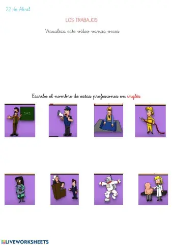 Trabajos inglés español