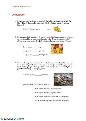 Repaso segundo trimestre 6º