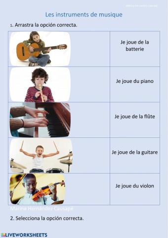 Les instruments de musique