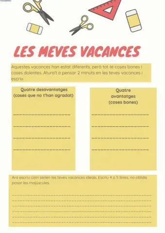 Les meves vacances