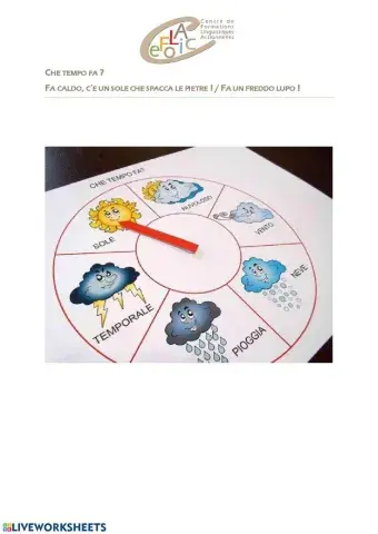 Descrivere il tempo: meteo, stagioni etc