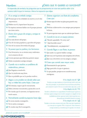 ¿Crees que te quieres lo suficiente?