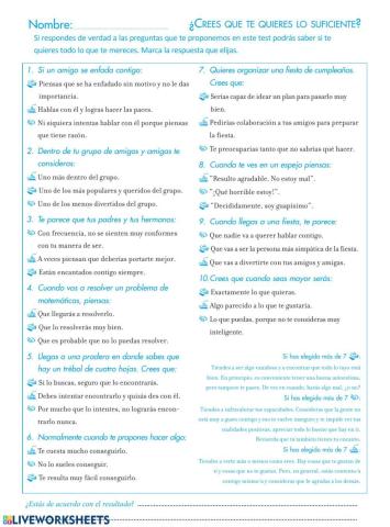 ¿Crees que te quieres lo suficiente?