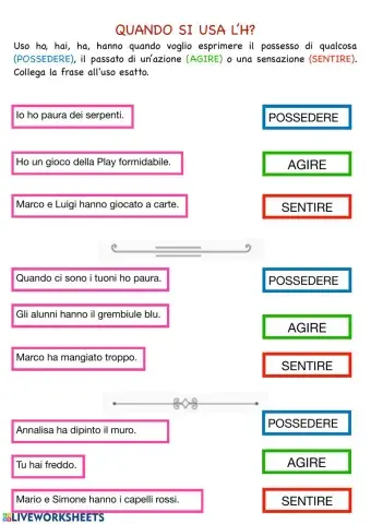 Possedere-provare-sentire