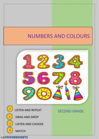 Numbers and colours