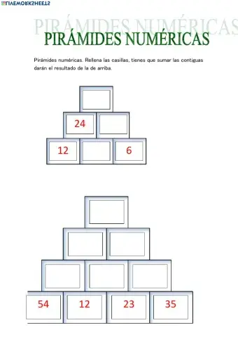 Pirámides numéricas