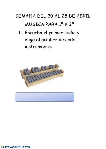 Semana del 20 al 25 de abril