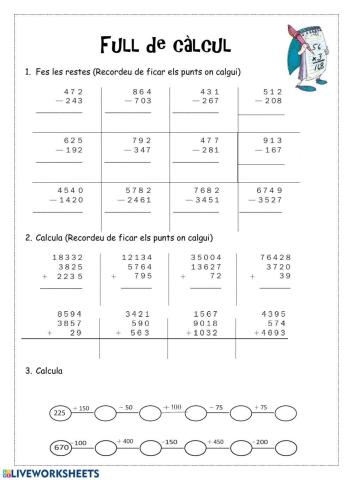 Full de calcul 3