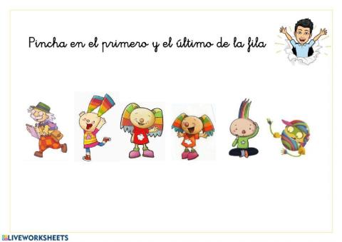 5. Pincha en el primero y el último de la fila