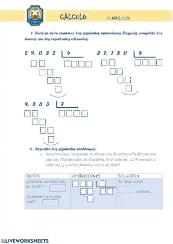 Divisiones de una cifra