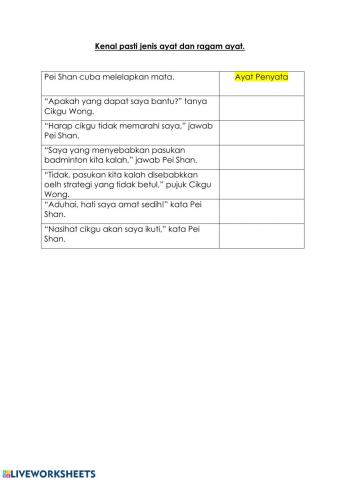 Jenis Ayat dan Ragam Ayat