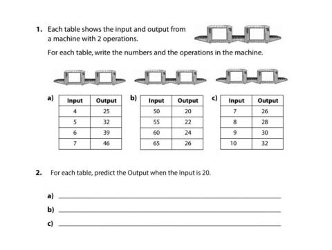 Input-Output tables practice