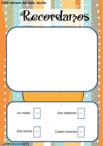 Lectura de fracciones