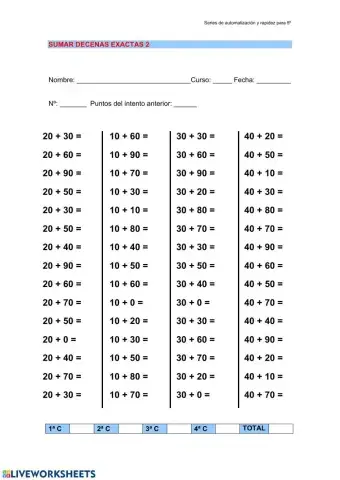 Cálculo mental series