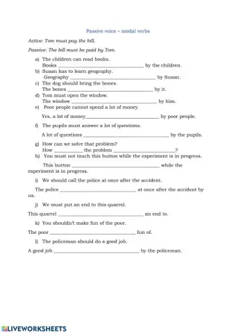 Passive voice with modals