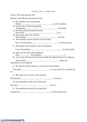 Passive voice with modals