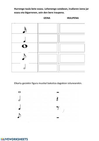 Eskema erritmikoak: isilunea