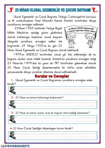 23 nisanın tarihçesi