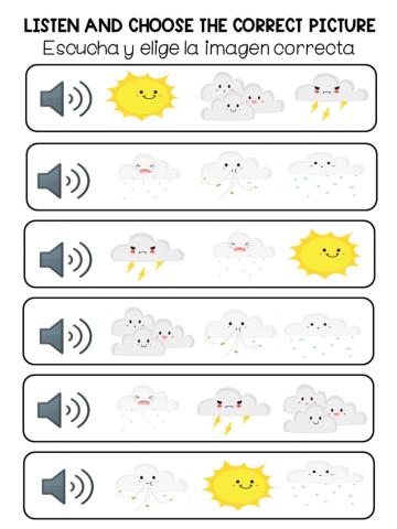 Listen and choose the correct one