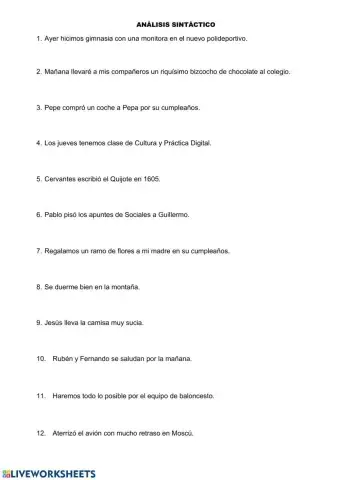 Análisis sintáctico