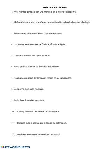 Análisis sintáctico