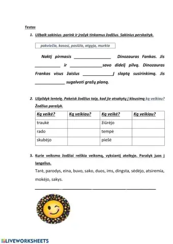 Veiksmažodžio laikai