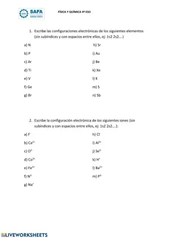 Configuraciones electrónicas