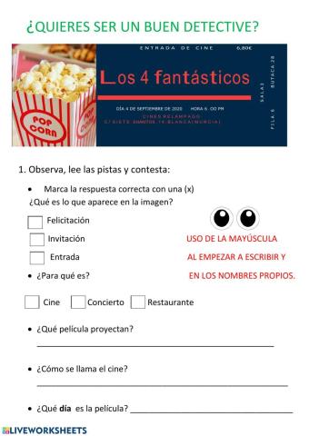 Entrada de cine