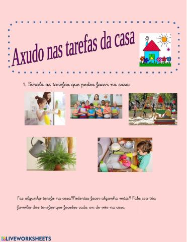 Tarefas da casa e dereitos dos nenos e nenas